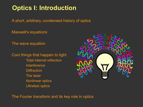 introduction to optics optics group