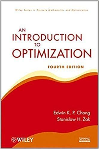 Introduction To Optimization 4th Edition Solution