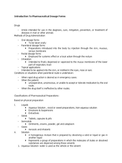 introduction to pharmaceutical dosage forms