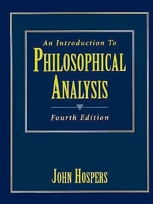 Introduction To Philosophical Analysis