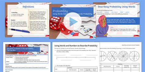 Introduction To Probability Statistics Beyond Maths Twinkl Introduction To Probability Worksheet - Introduction To Probability Worksheet