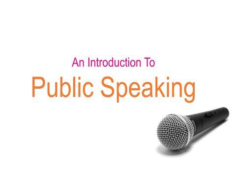 introduction to public speaking core knowledge