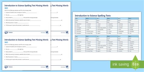 Introduction To Science Spellings Activity Pack Twinkl Science Spelling - Science Spelling