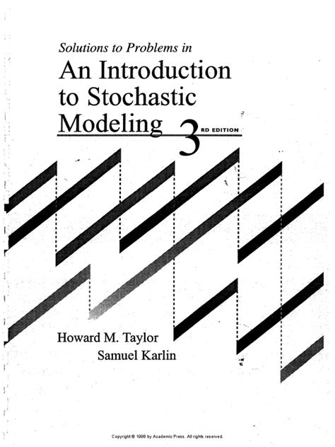 Introduction To Stochastic Modeling Solutions