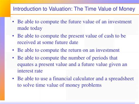 Introduction To The Time Value Of Money In Time Value Of Money Worksheet - Time Value Of Money Worksheet