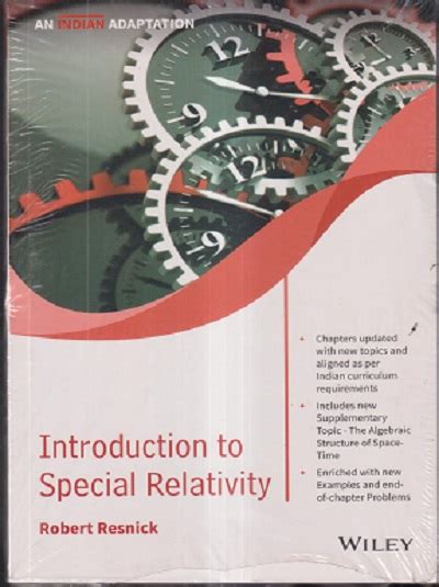 Read Introduction For Special Relativity Robert Resnick 