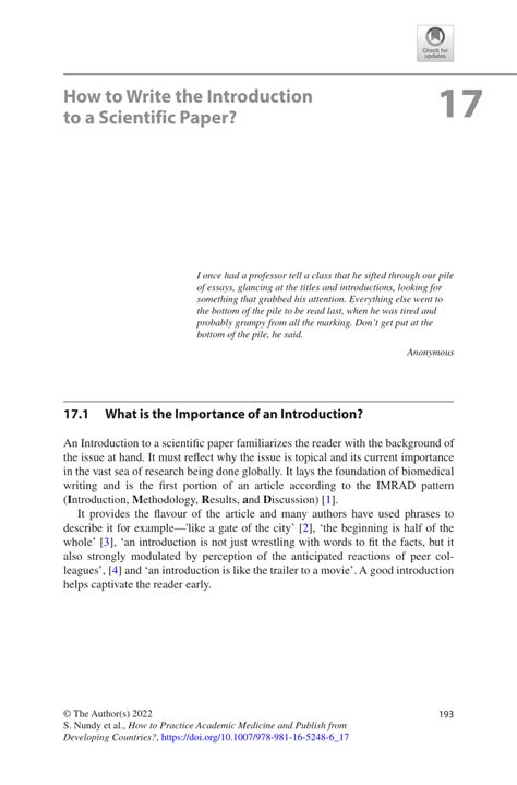Read Introduction Scientific Paper 