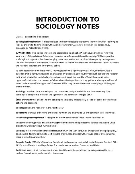 Full Download Introduction Sociology Study Guide 