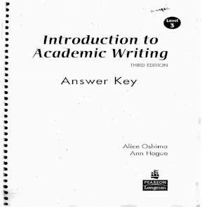 Full Download Introduction To Academic Writing 3Rd Edition Answer Key 