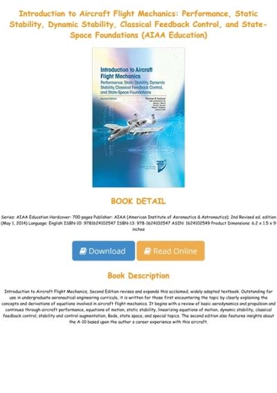 Full Download Introduction To Aircraft Flight Mechanics Solutions Manual 