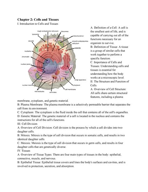 Read Introduction To Anatomy And Physiology Tissues And 