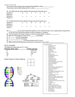 Full Download Introduction To Biology Final Exam Study Guide File Type Pdf 