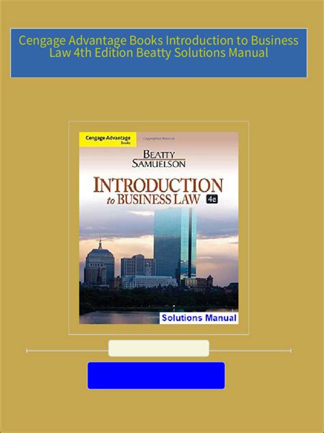 Download Introduction To Business Law 4Th Edition Answers 