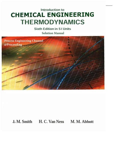 Read Online Introduction To Chemical Engineering Thermodynamics 6Th Edition 
