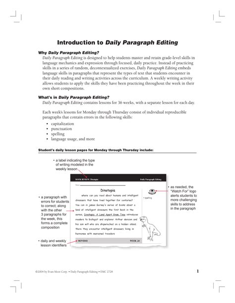 Download Introduction To Daily Paragraph Editing Auburn School District 