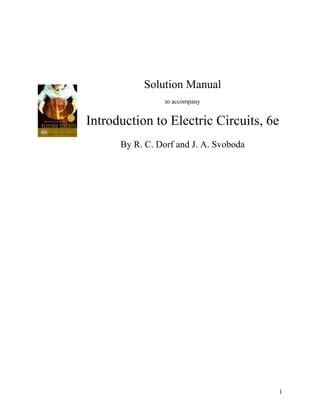 Download Introduction To Electric Circuits Solution Manual 