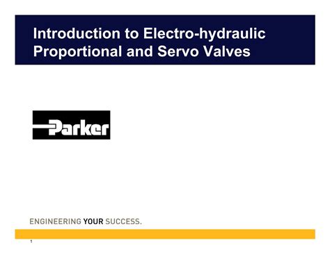 Full Download Introduction To Electro Hydraulic Proportional And Servo 