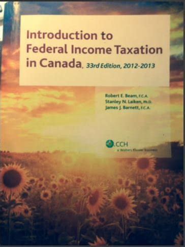 Read Introduction To Federal Income Taxation In Canada 33Rd Edition 