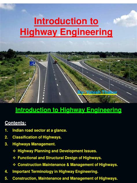 Download Introduction To Highway Engineering Cdeep Centre For 