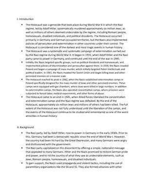 Read Introduction To Holocaust Paper 