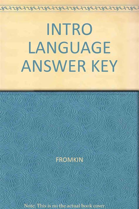 Read Introduction To Language Answer Fromkin 