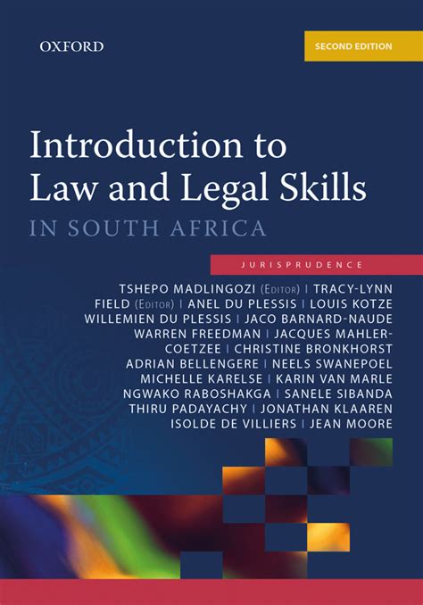 Download Introduction To Law And Legal Skills In South Africa Jurisprudence Paperback 