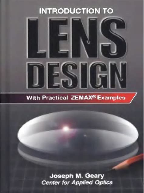 Download Introduction To Lens Design With Practical Zemax Examples 