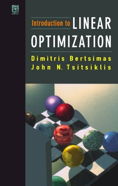 Full Download Introduction To Linear Optimization 