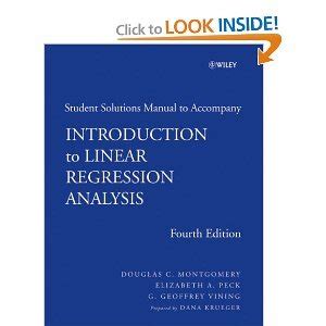 Read Introduction To Linear Regression Analysis 4Th Edition 