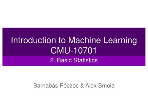 Read Online Introduction To Machine Learning Cmu 10701 