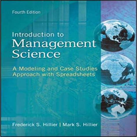 Read Introduction To Management Science By Hillier 4 Solution 