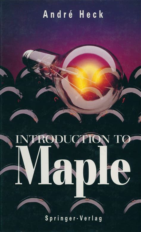 Read Introduction To Maple 