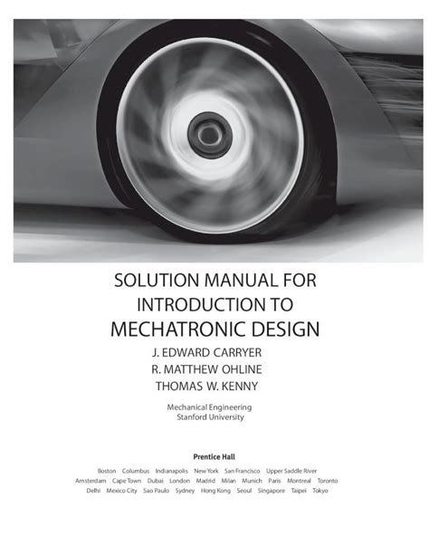 Read Online Introduction To Mechatronic Design Solutions Manual Pdf 