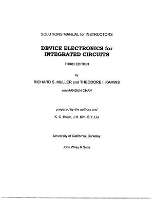 Read Online Introduction To Microelectronic Fabrication Solution Manual 