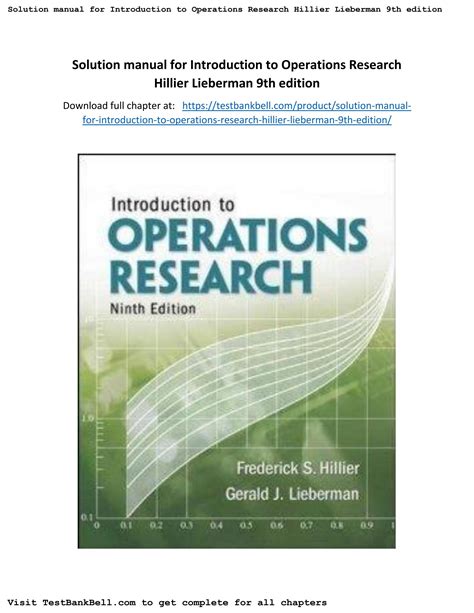Full Download Introduction To Operations Research 9Th Edition Solution Manual 