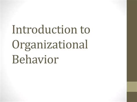Read Introduction To Organizational Behavior Pearson 