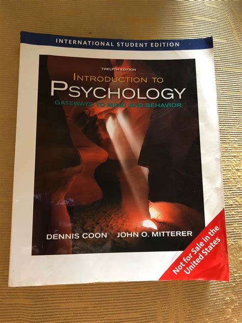 Read Online Introduction To Psychology Gateways Mind And Behavior 12Th Edition 