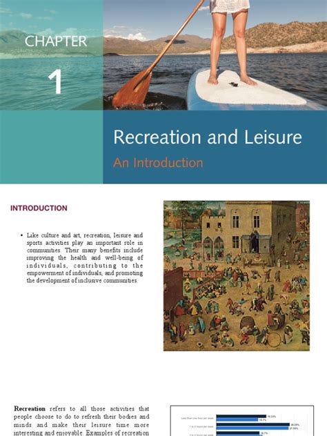 Read Online Introduction To Recreation And Leisure 2006 427 Pages 