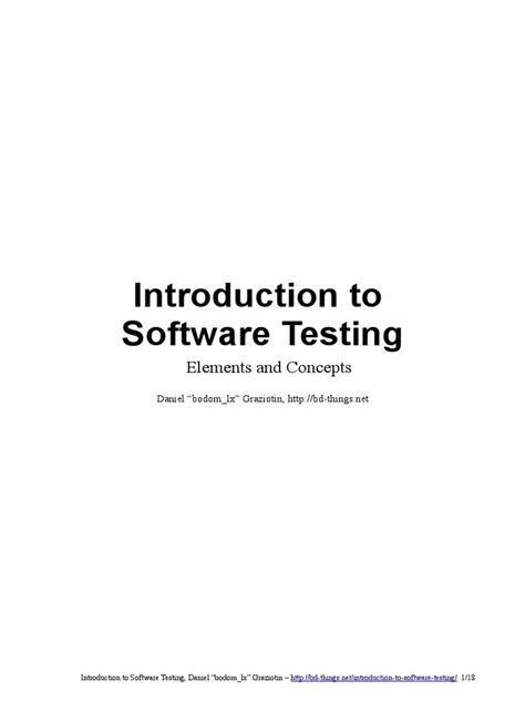 Read Introduction To Software Testing Pdf 