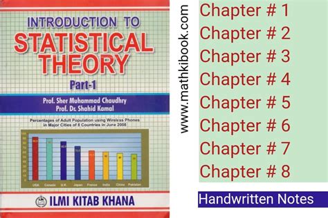 Read Introduction To Statistical Theory By Sher Muhammad Chaudry Part 1 Solutions 