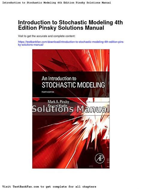Read Introduction To Stochastic Modeling Solutions 