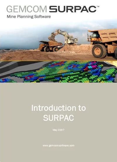 Read Introduction To Surpac Manual 