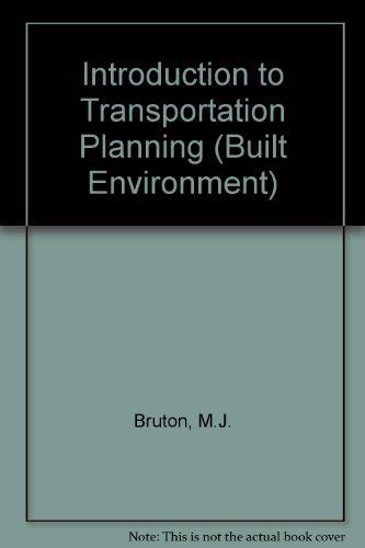 Full Download Introduction To Transportation Planning Built Environment 