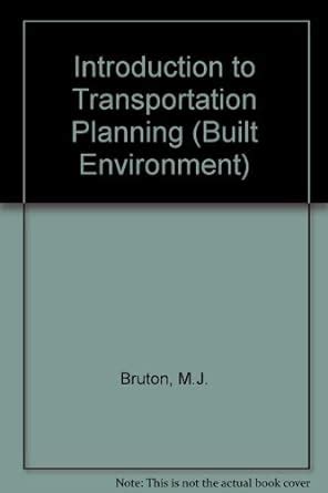 Full Download Introduction To Transportation Planning Built Environment 