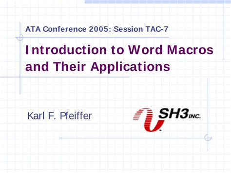 Read Introduction To Word Macros And Their Applications 