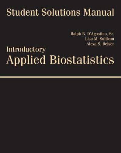 Introductory Applied Biostatistics Solutions
