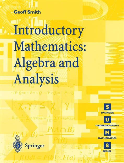 Introductory Mathematics Algebra And Analysis Springer Undergraduate Mathematics Series