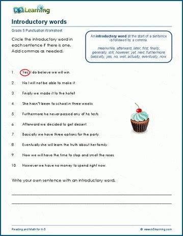 Introductory Phrases Worksheets K5 Learning Phrases Practice Worksheet - Phrases Practice Worksheet