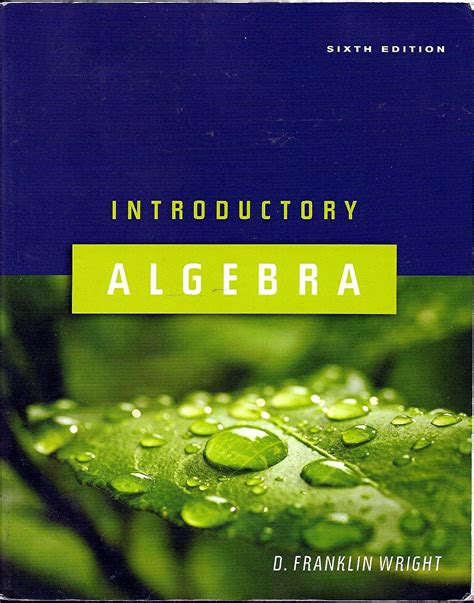 Read Online Introductory Algebra 6Th Edition Wright 