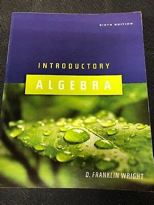 Read Online Introductory Algebra 6Th Edition Wright 